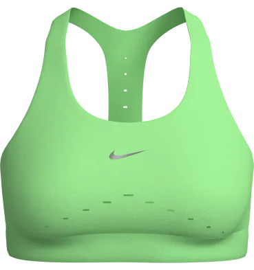 Green Nike running bra